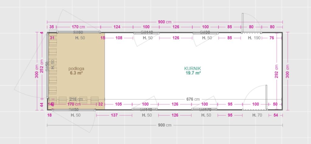 Projekt mobilnego kurnika XXL